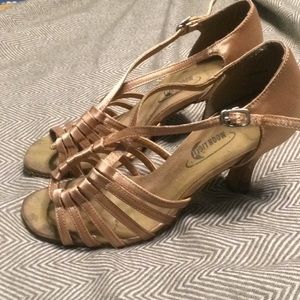Ballroom Dance Shoe in Champagne/Nude